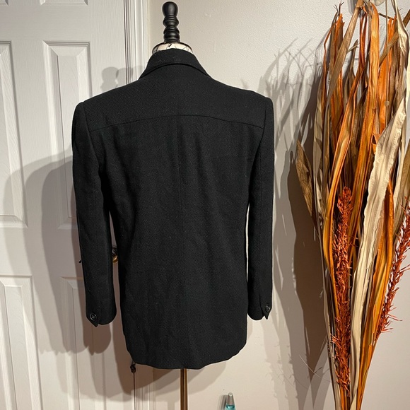 Whimsygoth Vintage Wool Point of View preppy minimalist 1-button Winter textured - Picture 6 of 6